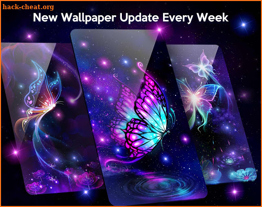 Neon Purple Butterfly Live Wallpapers screenshot