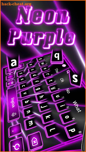 Neon Purple Keyboard screenshot
