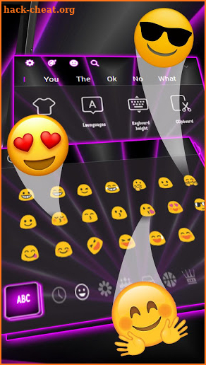 Neon Purple Keyboard screenshot