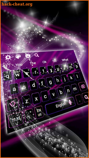 Neon Purple Keyboard Theme screenshot