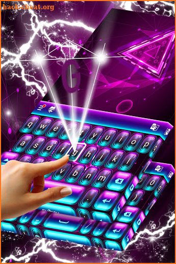 Neon Purple Keyboard Themes screenshot