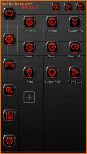 NEON RED Smart Launcher Theme screenshot
