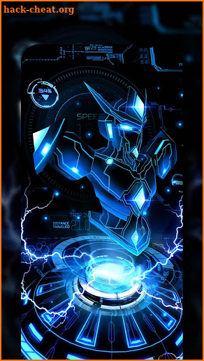 Neon Robot Live Wallpapers Themes screenshot