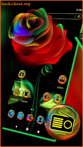 Neon Rose Launcher Theme screenshot