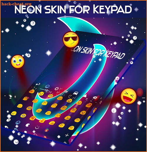 Neon Skin for Keypad screenshot