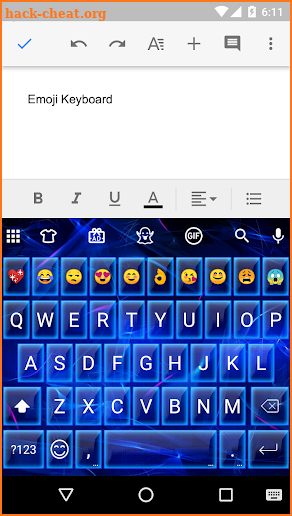 Neon Smoke Emoji Gif Keyboard Wallpaper screenshot