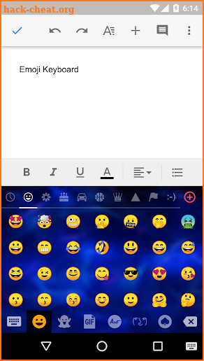 Neon Smoke Emoji Gif Keyboard Wallpaper screenshot