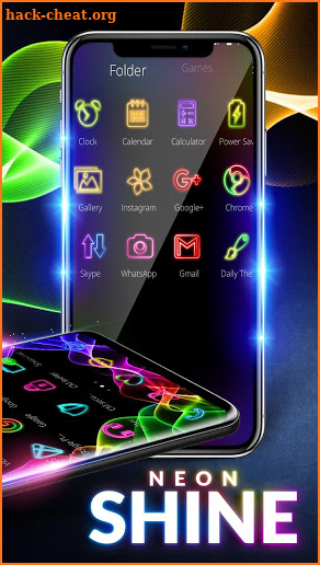 Neon Sparkle Borderlight Launcher screenshot