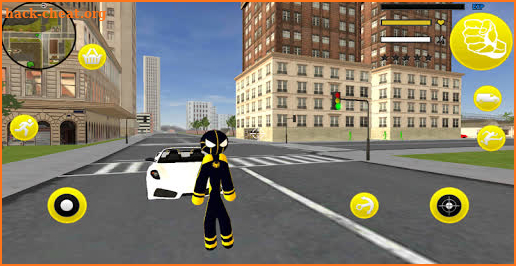 Neon Spider Stickman Rope Hero City Gangstar Crime screenshot