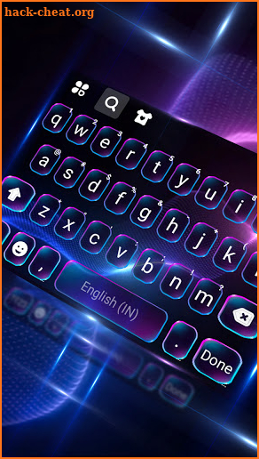 Neon Tech Light Keyboard Background screenshot