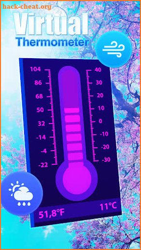 Neon thermometer (ambient temperature) screenshot