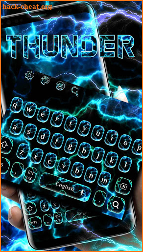Neon Thunder Dark Keyboard screenshot