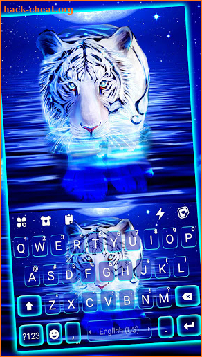 Neon Tiger 2 Keyboard Background screenshot