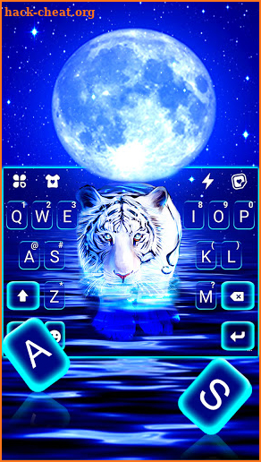 Neon Tiger 2 Keyboard Background screenshot