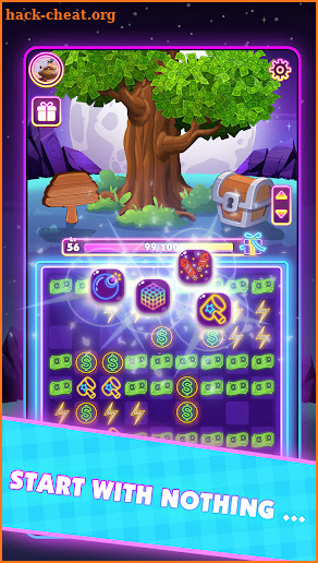 Neon Tree: Eliminate Blocks screenshot