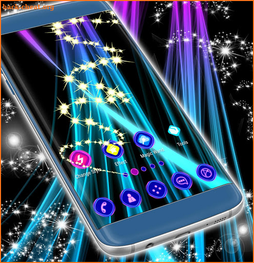 Neon Veil Launcher Theme screenshot