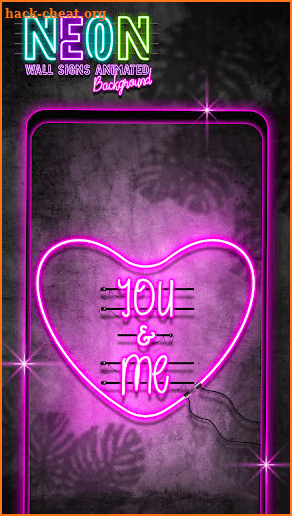 Neon Wall Signs Animated Background screenshot