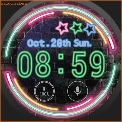 Neon Watchface screenshot