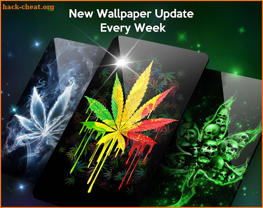 Neon Weed Live Wallpaper Themes screenshot