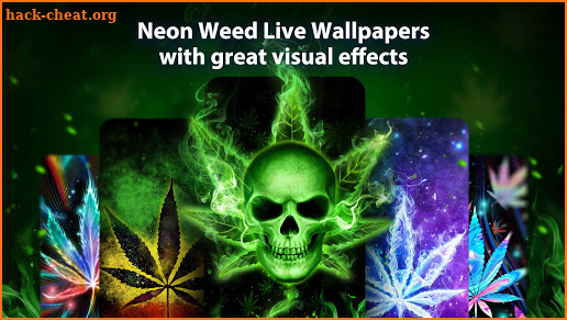 Neon Weed Live Wallpaper Themes screenshot