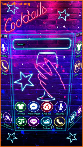 Neon, Wine, Bar Theme & Live Wallpaper screenshot