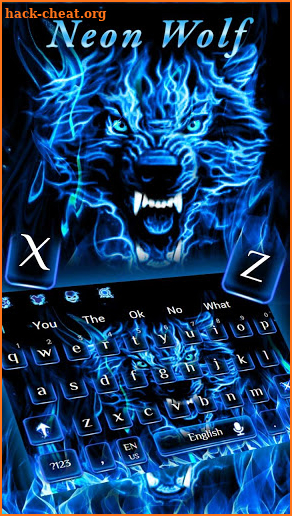 Neon Wolf Keyboard screenshot