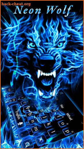 Neon Wolf Keyboard screenshot