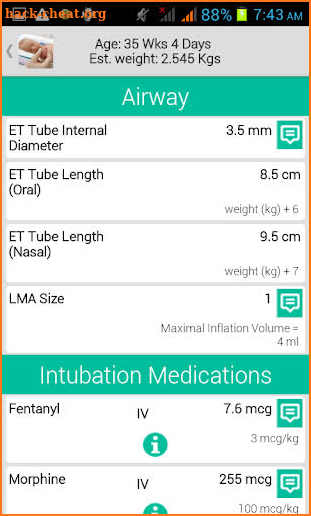 Neonatology screenshot
