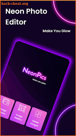 NeonPics Photo Editor: Neon Text, Brush & Sticker screenshot