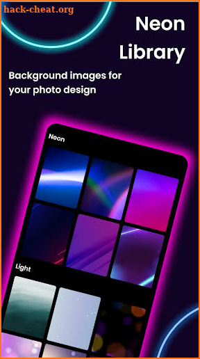 NeonPics Photo Editor: Neon Text, Brush & Sticker screenshot