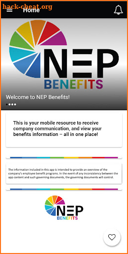 NEP Benefits screenshot