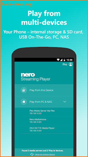 Nero Streaming Player Pro | Connect phone to TV screenshot