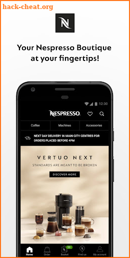 Nespresso Middle East & Africa screenshot