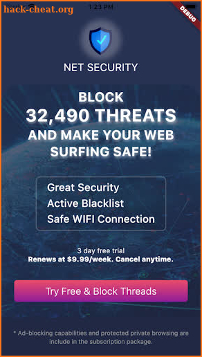 Net security screenshot