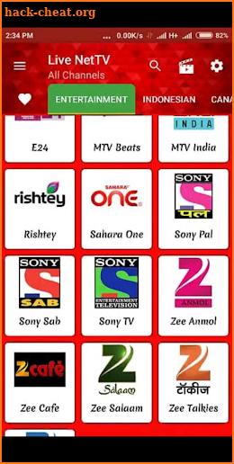 Net Tv Live Channel Guide screenshot