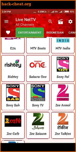 Net Tv Live Channel Guide screenshot