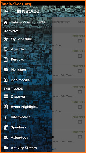 NetApp Events screenshot