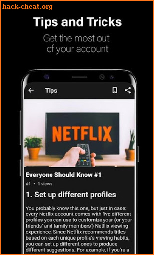 Netflix TV Shows HD Movies Tips screenshot