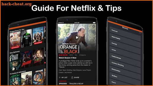Netflix watch free Guide Stream Movies&Shows info screenshot