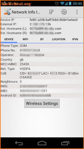 Network Info II (Donate) screenshot