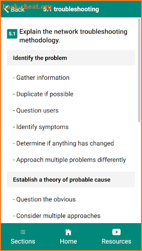 Network+ N10-007 Exam Objectives screenshot