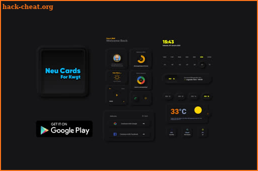 Neu Cards 1 - For Kwgt screenshot