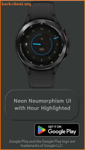 Neumorphic Analog Watch Face screenshot