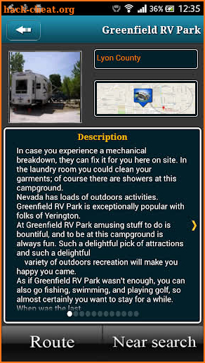 Nevada Campgrounds screenshot