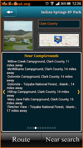 Nevada Campgrounds screenshot
