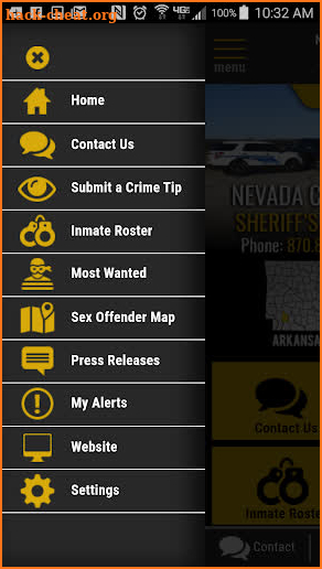 Nevada County AR Sheriffs Office screenshot