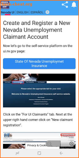 Nevada Unemployment App screenshot