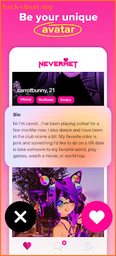 Nevermet - VR Dating Metaverse screenshot