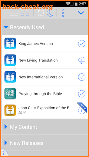 New American Standard Bible screenshot