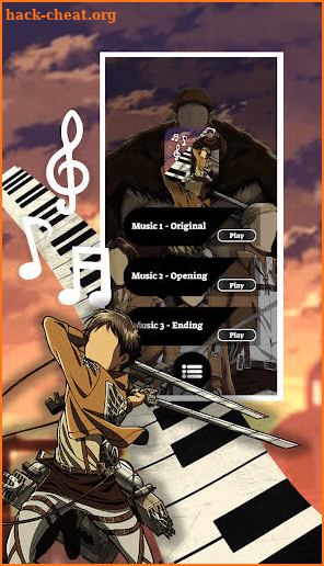 New Anime Games Titan - Piano Eren AOT Kyojin screenshot